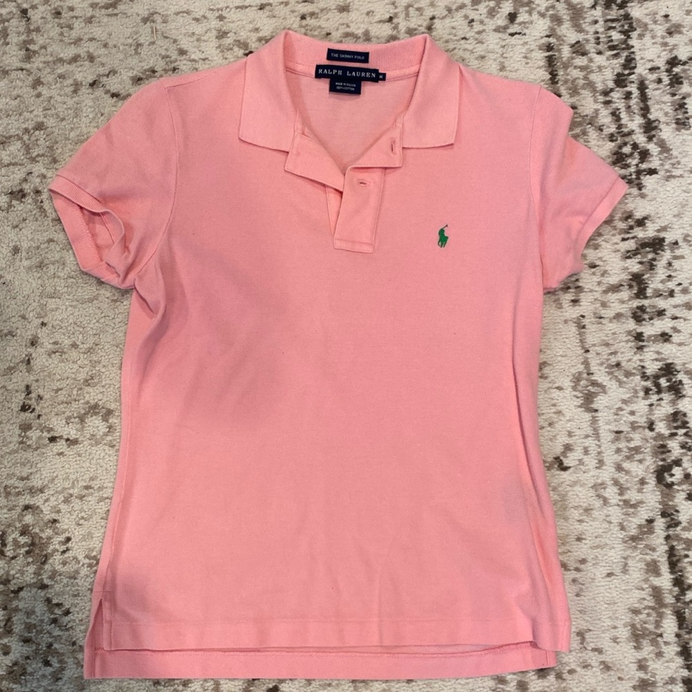 Ralph Lauren The Skinny Polo Pink size Medium